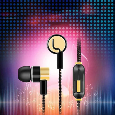 The New Universal 3.5mm Sport In-Ear Head phone Stereo Earbuds Music Earphone with Mic for Cell Phone Consumer Electronics