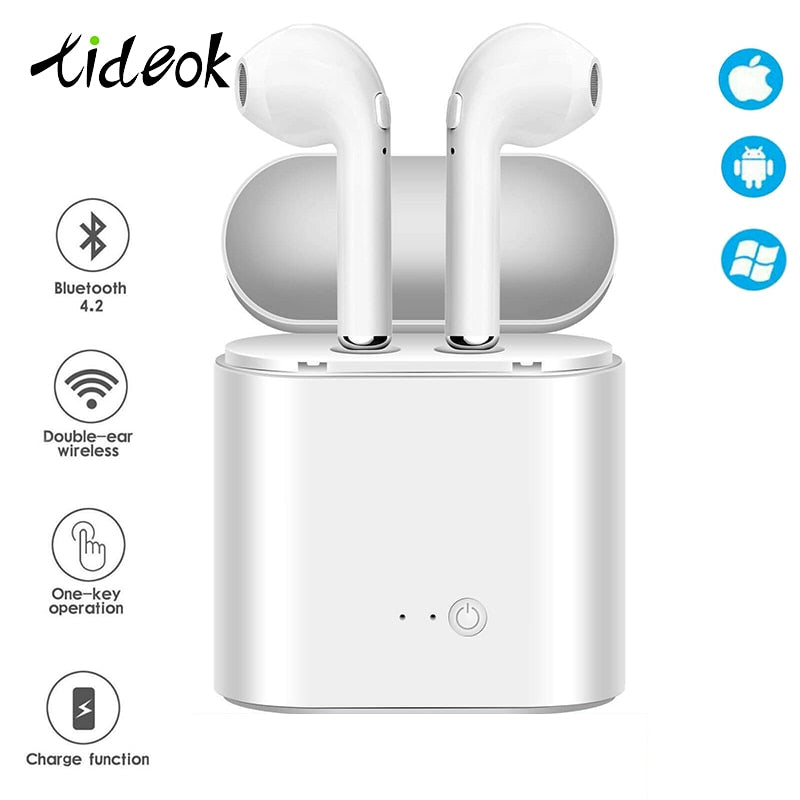 Bluetooth Earphones I7s TWS Sports Fitness Wireless Headsets Stereo Wireless Bluetooth Earphone With Charging Box for All Phone