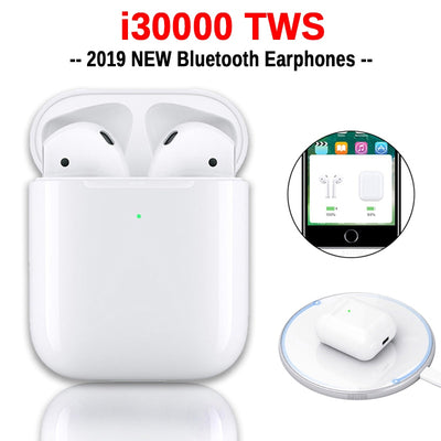 i30000 TWS Wireless Earphone 1:1 Replica Air 2 Pop up Earbuds Tap Control Wireless Charging PK i200 i500 i1000 i9000 i10000 TWS