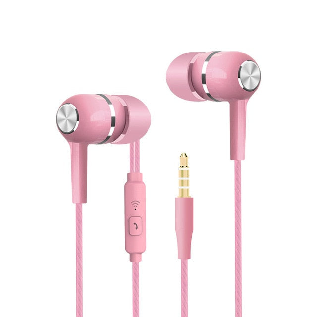 2019 New Sport Earphone wholesale Wired Super Bass 3.5mm Crack Colorful Headset Earbud with Microphone Hands Free for Xiaomi