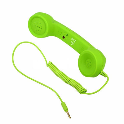 Brand New Telephone Receivers Handset Earphone Retro Telephones Receiver For 3.5mm Interface Cellphones For iPhone 4 4s 5 6 6s