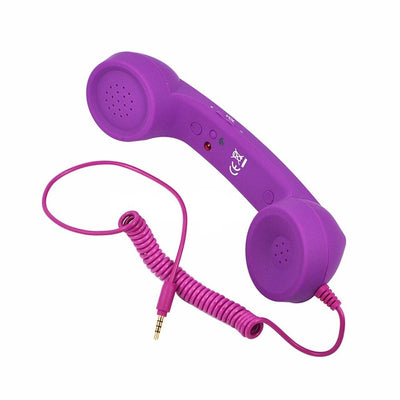 Brand New Telephone Receivers Handset Earphone Retro Telephones Receiver For 3.5mm Interface Cellphones For iPhone 4 4s 5 6 6s