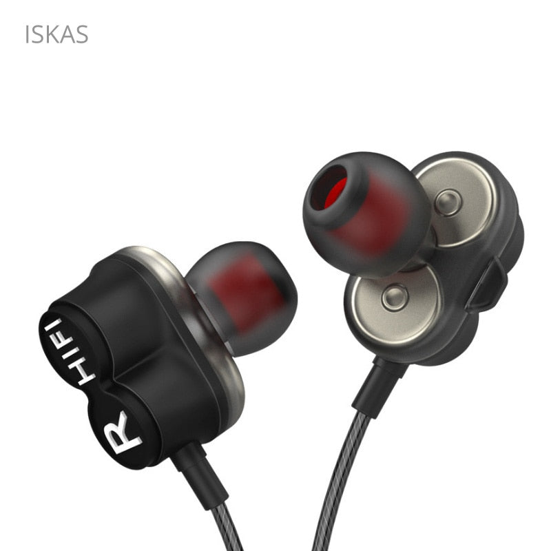 ISKAS Earphones And Headphone Bass Ear Phone Music Cell Phones Stereo Consumer Electronics Phone Quad-core Technology New Gaming